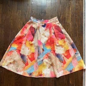 LIKE NEW WATERCOLOR H&M SKIRT
